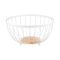 Корзина Ardesto Midori 25х25х13см, металл, дерево, белый