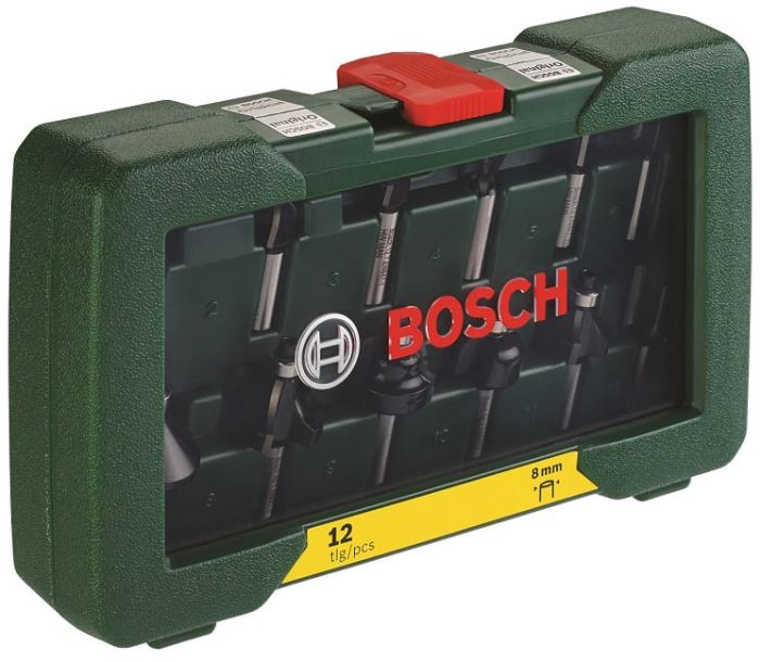 Набір фрез по дереву Bosch Professional Expert for Wood 8мм, 12шт