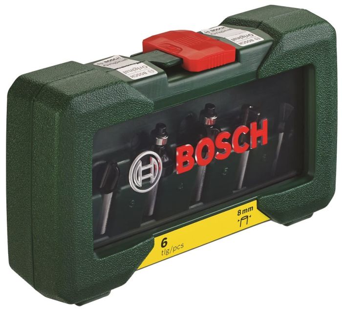Набор фрез по дереву Bosch Expert for Wood 8мм, 6шт