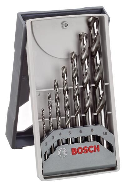 Набор сверл по металлу Bosch HSS-GMiniX-Line, 7шт, 2-10мм, кейс