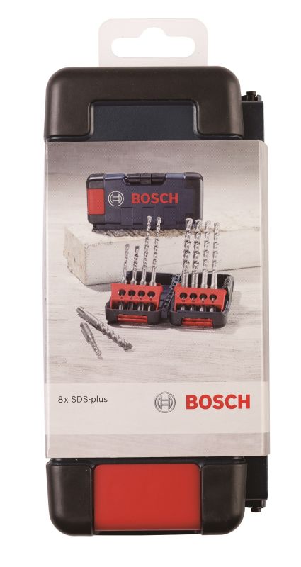 Набір ударних свердел по бетону Bosch Professional SDS-Plus-3, 5-10мм, 8шт