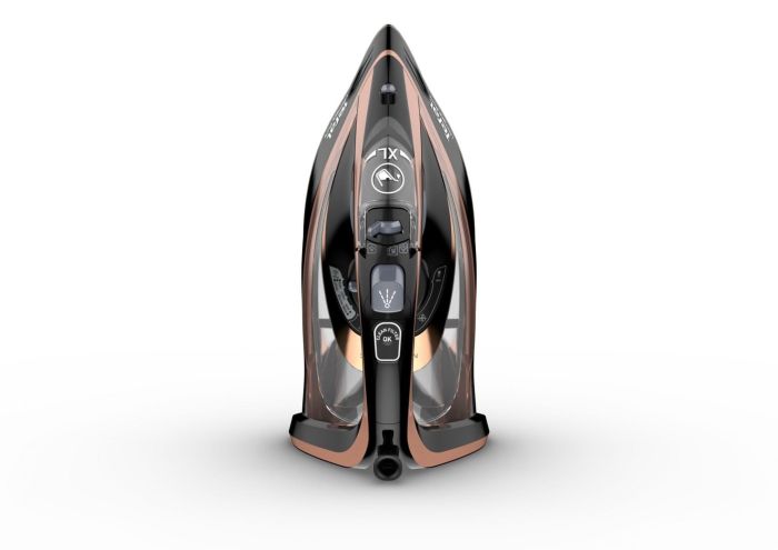 Праска Tefal Ultimate Pure, 3200Вт, 350мл, паровий удар -260гр, постійна пара - 60гр, керам. підошва, чорно-рожевий