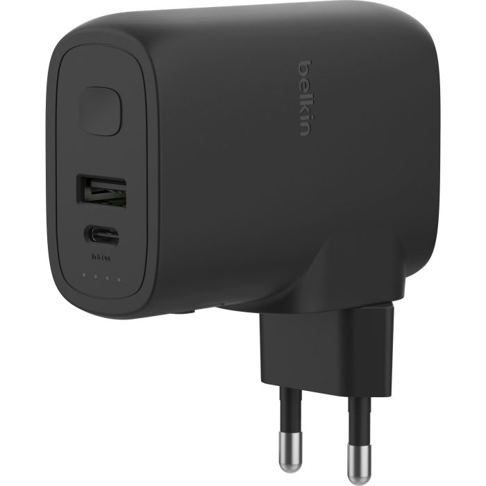 Зарядное устройство сетевое Belkin 25Вт USB-С PD, PowerBank 5000мАч, кабель USB-C > USB-C, 1м, черный