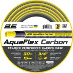 Шланг садовий 2Е AquaFlex Carbon 3/4" 30м 4 шари 20бар -10…+60°C