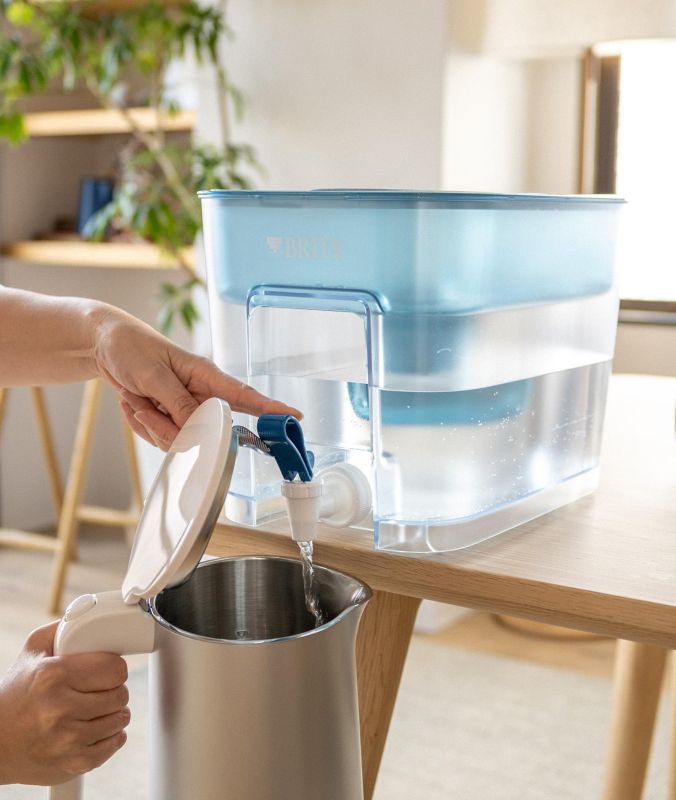 Фільтр-глечик Brita Flow Memo MXPro 8.2л (5.2л очищеної води) з фільтр-картриджем, синій