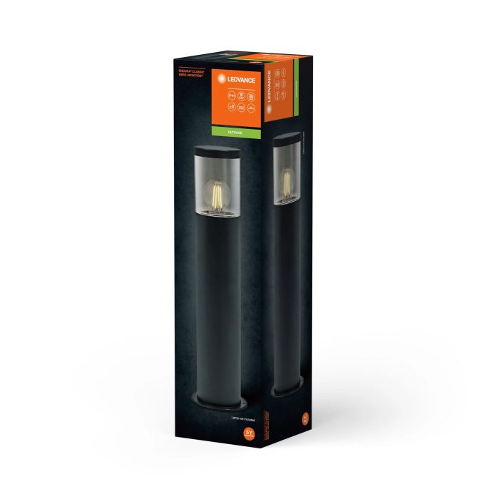 Cвітильник стовпчик LEDVANCE ENDURA CLASSIC EBRO 49см E27 чорний