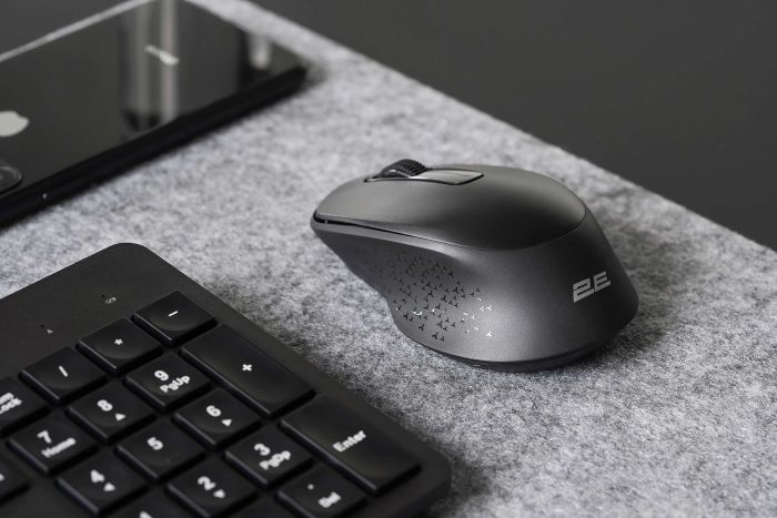 Комплект клавиатура и мышь 2E MK420 WL, EN/UK/RU, чёрный