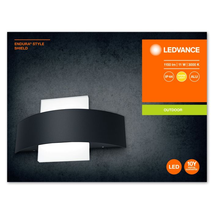 Светильник фасадный LEDVANCE ENDURA STYLE SHIELD 11Вт 3000К 410Лм черный