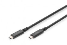Кабель DIGITUS USB-C > USB-C зарядки/синхронизации, Type-C, 1м, черный