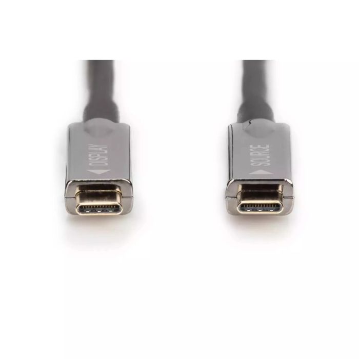 Кабель DIGITUS USB-C UHD 4K, AOC hybrid-fiber, type C M/M, 15м, чорний