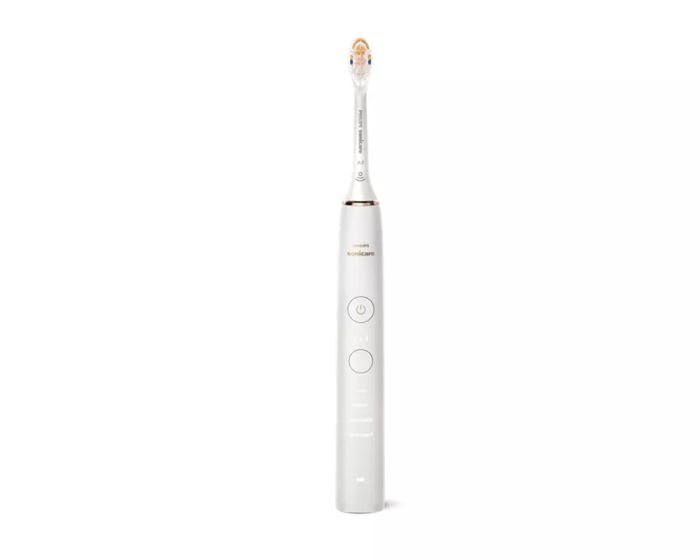 Щітка зубна електр. Philips, Sonicare DiamondClean 9000 Series, набір , 62т. колив/хв, насадок-1, 2 шт в наборі, 1зарядн.стакан+зарядка, чорний, білий
