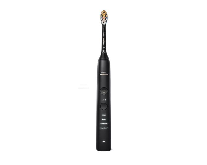 Щітка зубна електр. Philips, Sonicare DiamondClean 9000 Series, набір , 62т. колив/хв, насадок-1, 2 шт в наборі, 1зарядн.стакан+зарядка, чорний, білий