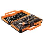 Набор бит с битодержателем Neo Tools, 1/4", 69шт, 55 бит, 9 торцевых головок