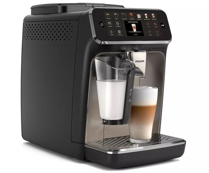 Кофемашина Philips Series 4400 LatteGo, 1.8л, зерно+мол., автомат.капуч, дисплей, авторецептов -12, черный