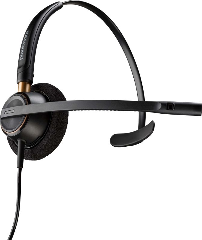 Гарнитура компьютерная моно On-ear Poly EncorePro 510, Quick Disconnect, всенаправленный, чёрный