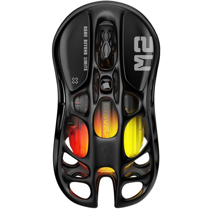 Мышь GravaStar Mercury M2, BT/WL/USB-A, RGB, черный