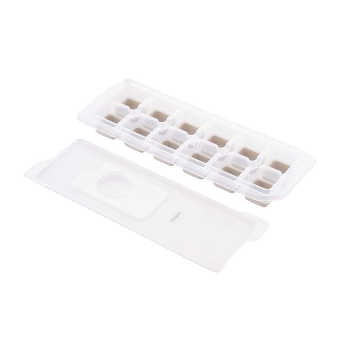 Форма для льоду з кришкою ARDESTO Fresh, 26х9.5х3.5см, силікон, пластик, бежевий