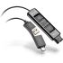 Переходник Poly DA85-M USB > QD со встроенным пультом управления для гарнитур EncorePro, USB-A, USB-C, Microsoft Teams, черный