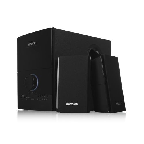 Акустична система MICROLAB  2.1, 40W, mini-jack/USB/SD, пк, чорний Microlab M-500U