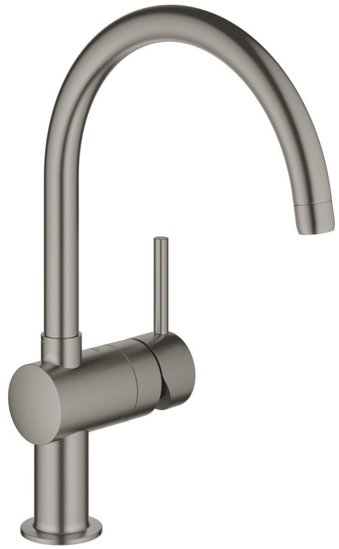 Смеситель для кухни Grohe Minta, дл.излива - 223мм, поворотный, 1рычаг, матовый графит