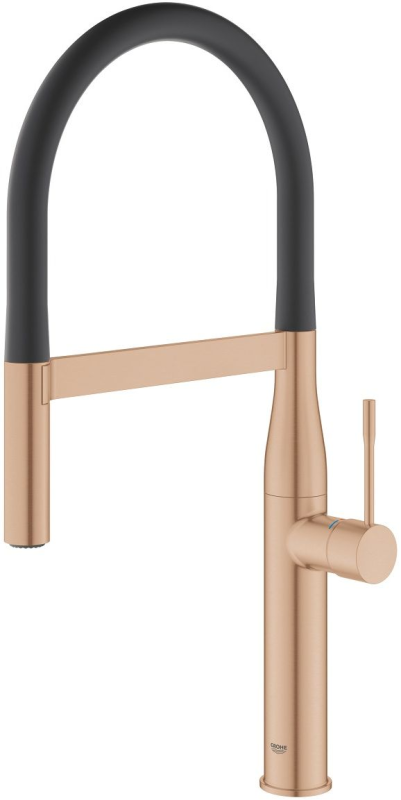 Смеситель для кухни Grohe Essence, дл.излива - 240мм, поворотный/гибкий, 1рычаг, матовый теплый закат