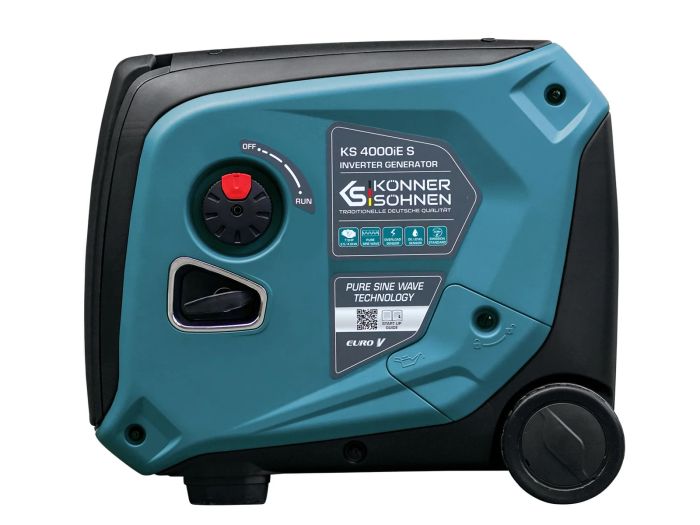 Генератор бензиновий інверторний Konner&Sohnen KS 4000iE S, 230В, 4.0кВт, електростартер, 40кг