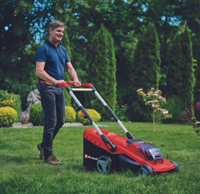 Газонокосилка аккумуляторная Einhell PXC GP-CM 36/41 Li 36В(18+18) 41см 50л 25-75мм 15.1кг (без АКБ и ЗУ)