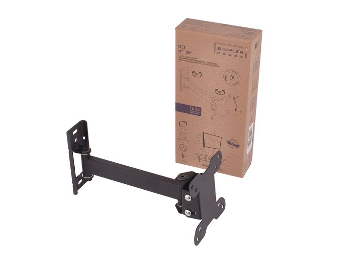 Крепление наклонно-поворотное ТВ 18-28" Simpler KSL 12ET