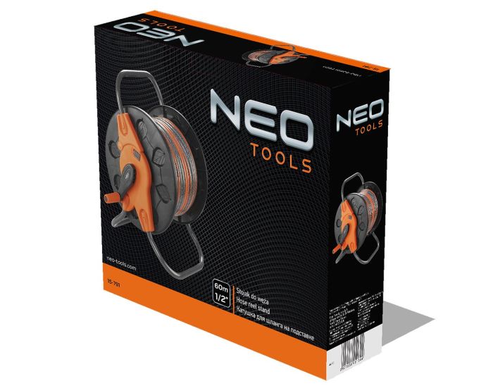 Катушка для шланга Neo Tools на подставке 60м 1/2" 20м 3/4"