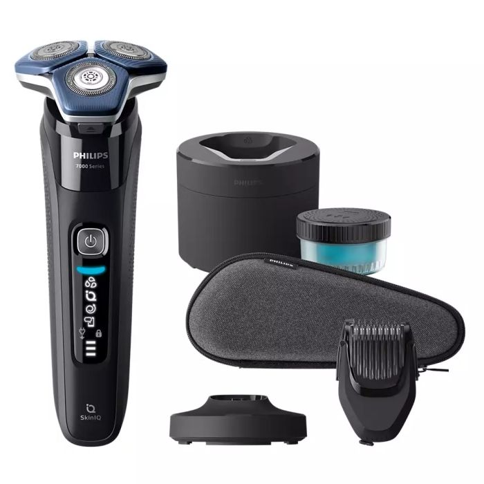 Бритва електр. Philips Series 7000 роторная,  бритв.головок-3, Li-Ion, сух.+влажн., триммер, черный