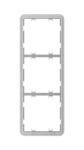 Рамка для вимикача на 3 секції Ajax Frame 3 seats for LightSwitch Vertical