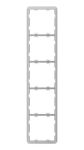 Рамка для вимикача на 5 секції Ajax Frame 5 seats for LightSwitch Vertical