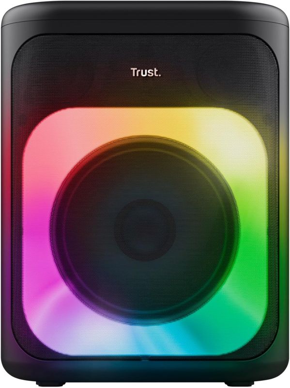 Портативная акустическая система Trust Azura 50Вт, 1.0, ВТ 5.2, TWS, MP3, IPX4, RGB, Черный