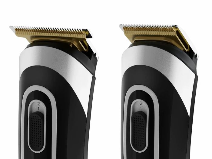 Триммер Rowenta Trim & Style для бороды, усов, головы и тела, сеть+акум., роторный мотор, насадок-11, чехол, титан.напыл., черно-серебрист.