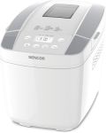 Хлібопічка Sencor 800Вт, програм-12, макс.вага -1.2кг, форма прямокутник, пластик, білий