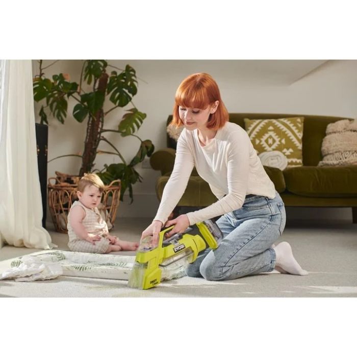 Пылесос аккумуляторный моющий Ryobi ONE+ RDC18-0 18В 17Вт контейнер для воды чистая/грязная 0.12/0.2л 2.5кг без АКБ и ЗУ