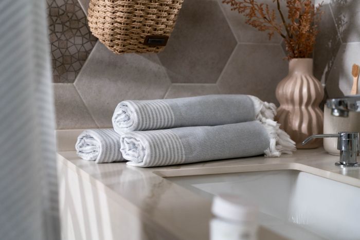 Полотенце Ardesto SPA 90х170см, 100% хлопок, серый