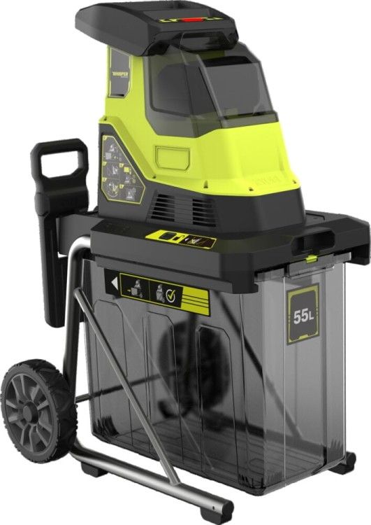 Подрібнювач садовий акумуляторний Max Power Ryobi RY36SHX40-0 36В 40мм 55л фреза низькошумний 18кг без АКБ та ЗП
