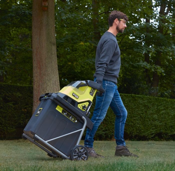 Подрібнювач садовий акумуляторний Max Power Ryobi RY36SHX40-0 36В 40мм 55л фреза низькошумний 18кг без АКБ та ЗП