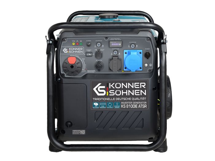 Генератор бензиновий інверторний Konner&Sohnen KS 8100iE ATSR, 230В, 8.5кВт, АВР(ATS), електростартер, 68кг