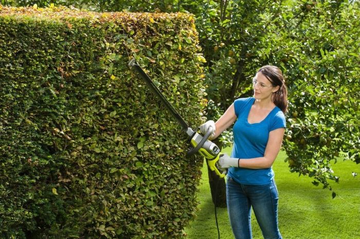 Кусторез сетевой Ryobi RHT6760RL 650Вт 60см шаг реза 30мм 4кг