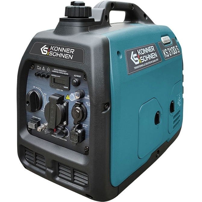 Генератор инверторный бензиновый Konner&Sohnen KS 3100i S, 230В, 3.1кВт, ручной тартер, 21.5кг