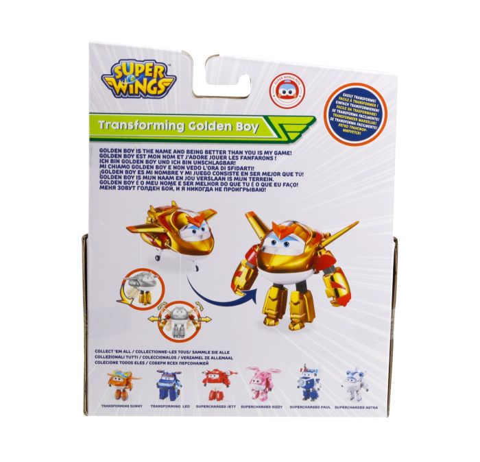 Игровая фигурка-трансформер Super Wings Transforming Золотой Мальчик (Golden Boy)