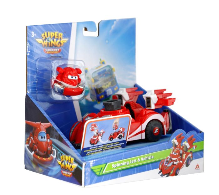 Игровой набор Super Wings Spinning Vehicle Джетт (Jett)
