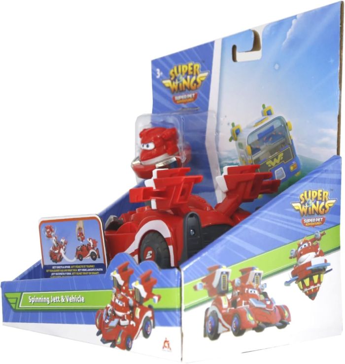 Игровой набор Super Wings Spinning Vehicle Джетт (Jett)