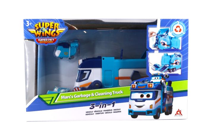 Игровой набор Super Wings Грузовик Марка для мусора и уборки