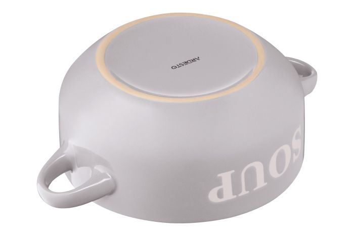 Бульонница Ardesto Cream, 700мл, керамика, серый