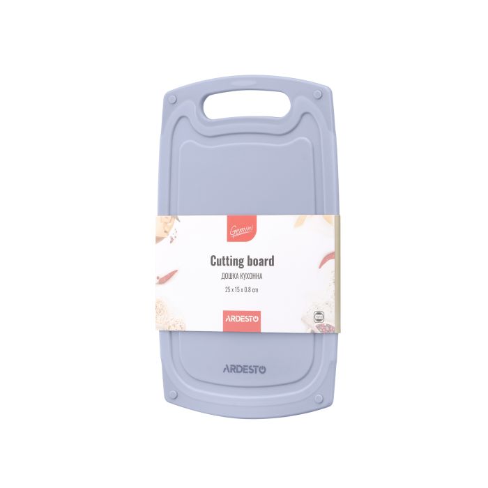 Доска кухонная Ardesto Gemini, 25х15х0.8см, пластик, серий