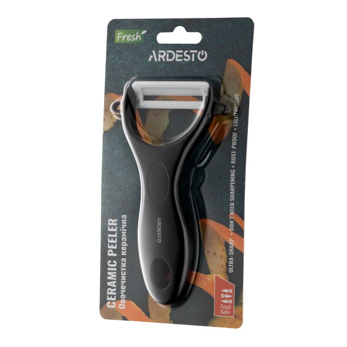 Овощечистка керамическая ARDESTO Fresh, керамика, пластик, черный