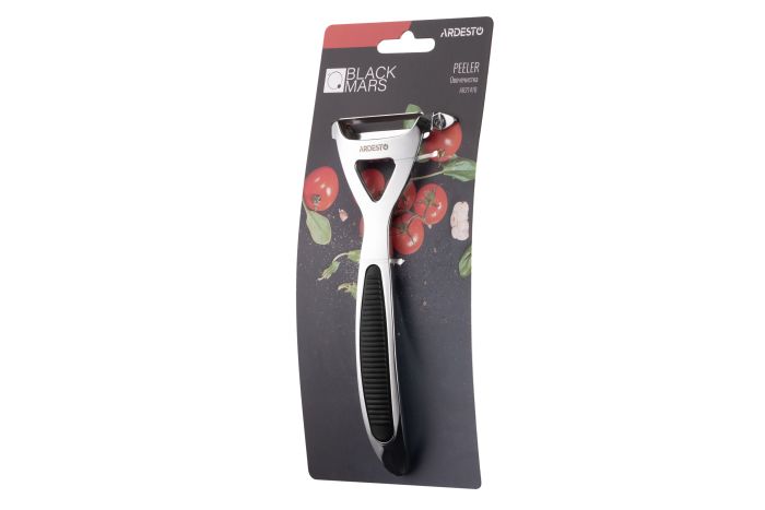 Овощечистка Ardesto Black Mars, 16.5см, цинковый сплав, пластик, черный